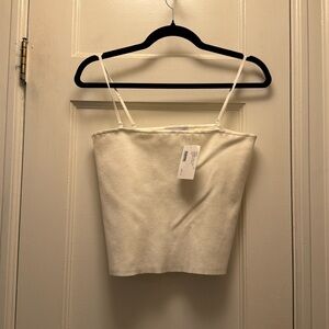 Intermix White Parker Knit Tank
